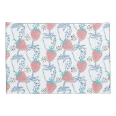 ٍ Strawberry Pattern Kissenbezug (Rückseite-Rechts)