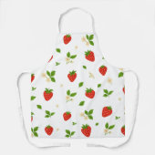 Strawberry Pattern Kitchen Apron Schürze (Vorderseite)