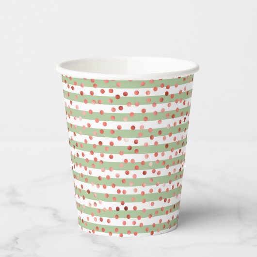 Strawberry Pattern Pappbecher (Links)