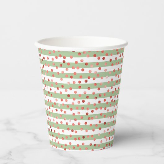 Strawberry Pattern Pappbecher (Vorderseite)