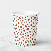 Strawberry Pattern Pappbecher (Links)