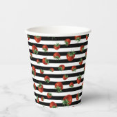 Strawberry Pattern Pappbecher (Vorderseite)