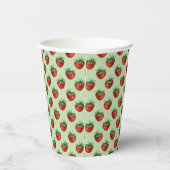 Strawberry Pattern Pappbecher (Rechts)