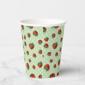 Strawberry Pattern Pappbecher (Rechts)