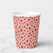 Strawberry Pattern Pappbecher (Rechts)