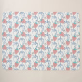 ٍ Strawberry Pattern Sherpadecke (Vorderseite (Horizontal))