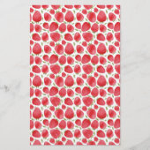 Strawberry Pattern Soap Packaging | Leinenpapier (Vorderseite)