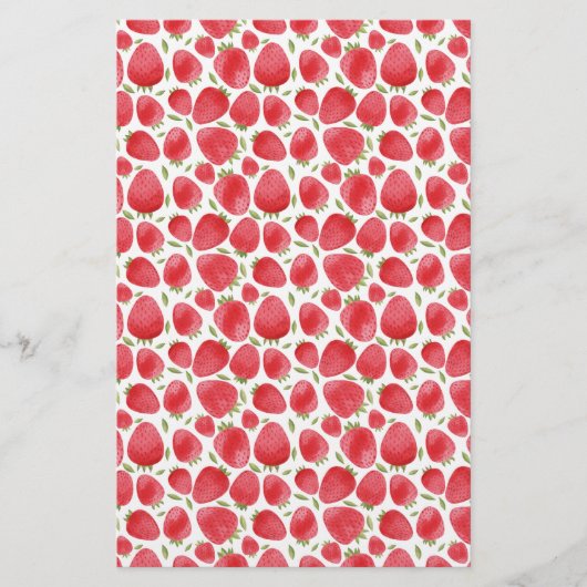 Strawberry Pattern Soap Packaging | Leinenpapier (Vorderseite)