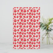 Strawberry Pattern Soap Packaging | Leinenpapier (Stehend Vorderseite)