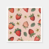 Strawberry Pattern Vintage  Serviette (Vorderseite)
