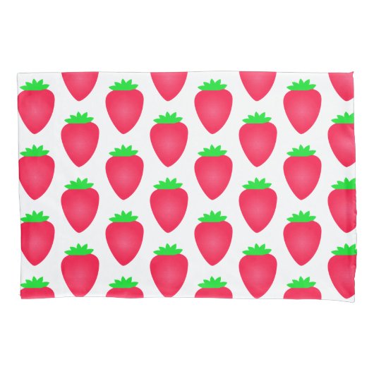 Strawberry Patterns Girls Boys Kinderzimmer Dekora Kissenbezug (Vorderseite)