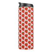 Strawberry Patterns Thermal Tumbler Thermosbecher (Nach rechts gedreht)