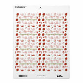 Strawberry Personalisiert Canning Label (Vorne)