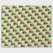 Strawberry Personalisiert Kitchen Tee Pot Geschenkpapier (Flach)