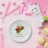 Strawberry Personalisiert Lace Look Paper Teller (Party)