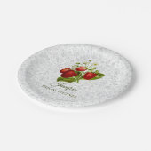 Strawberry Personalisiert Lace Look Paper Teller (Schrägansicht)
