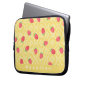 Strawberry Personalisiert Mustard Electronics Bag Laptopschutzhülle (Vorderseite Links)