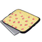 Strawberry Personalisiert Mustard Electronics Bag Laptopschutzhülle (Vorne Knopf)
