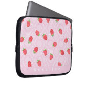Strawberry Personalisiert Pink Electronics Bag Laptopschutzhülle (Vorne Rechts)