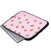 Strawberry Personalisiert Pink Electronics Bag Laptopschutzhülle (Vorne Knopf)