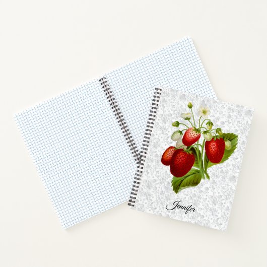 Strawberry Personalisiert Spiral Notebook Notizblock (Innenseite)