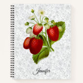Strawberry Personalisiert Spiral Notebook Notizblock (Vorderseite)