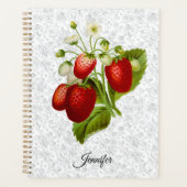 Strawberry Personalisiert Spiral Planner Notebook Planer (Vorderseite)