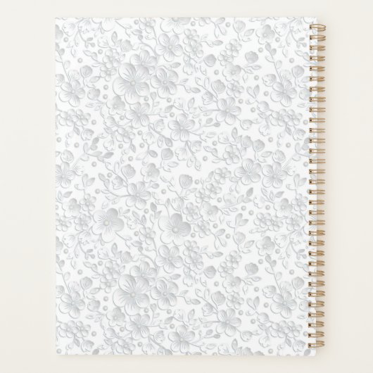 Strawberry Personalisiert Spiral Planner Notebook Planer (Rückseite)