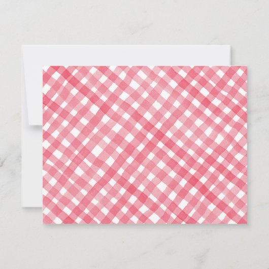 Strawberry Personalisiert Stationery - Rotes Obst Mitteilungskarte (Rückseite)