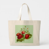 Strawberry Personalisiert Tote Bag Jumbo Stoffbeutel (Rückseite)