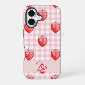 Strawberry Personalized iPhone Case iPhone 16 Hülle (Rückseite)