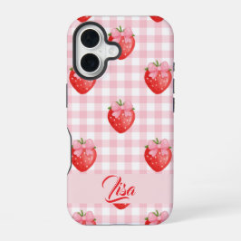 Strawberry Personalized iPhone Case iPhone 16 Hülle