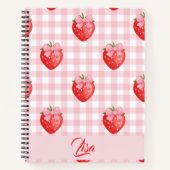 Strawberry Personalized Journal Notizblock (Vorderseite)