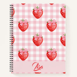 Strawberry Personalized Journal Notizblock