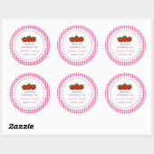 Strawberry  Personalized Stickers (Blatt)