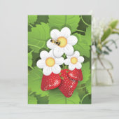 Strawberry-Pflanze Einladung (Stehend Vorderseite)