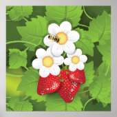 Strawberry-Pflanze Poster (Vorne)