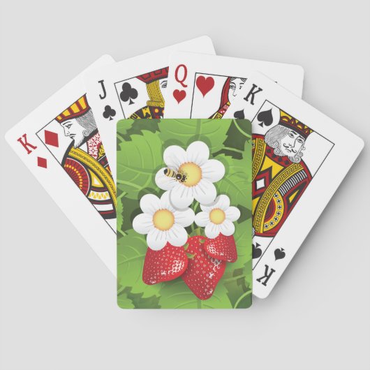 Strawberry-Pflanze Spielkarten (Rückseite)