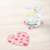Strawberry Photo ハート型コースター Untersetzer (Vor Ort)