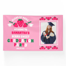 Strawberry Photo Graduation Party Welcome