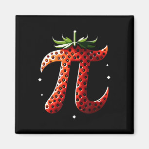 Strawberry Pi Day Funny Mathe Lehrer Student 3.14 Magnet