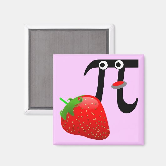 Strawberry PI Magnet (Vorderseite/Rückseite)