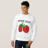 Strawberry Picking, Fruit Picking, Summer Picking Sweatshirt (Vorne ganz)