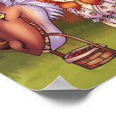 Strawberry Picking Poster (Ecke)