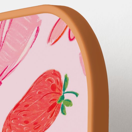 Strawberry Pickleball Paddle Coquette Strawberry (Linke Seite)