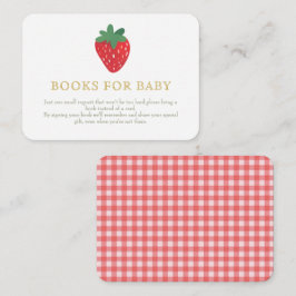 Strawberry PicnicBaby Books für das Baby Begleitkarte