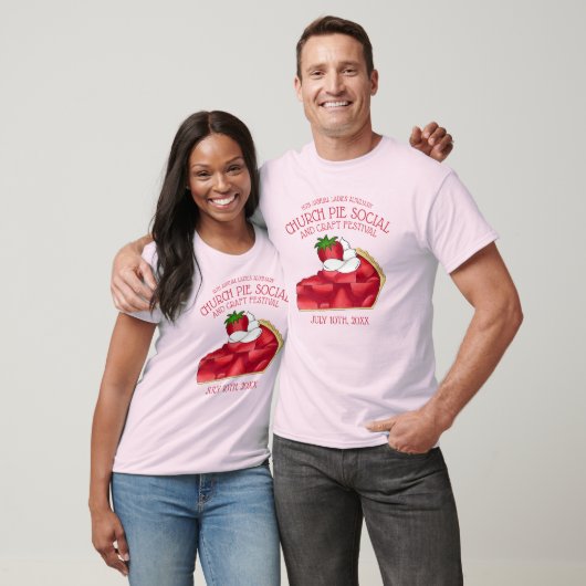 Strawberry Pie Slice Brotbackery Dessert T-Shirt (Unisex)
