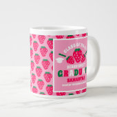 Strawberry Pink Abschluss Jumbo-Tasse (Vorderseite Rechts)