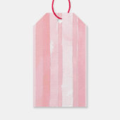 Strawberry Pink Bow Baby Dusche Vielen Dank Geschenkanhänger (Rückseite)