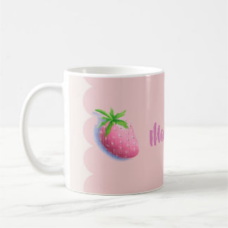 Strawberry Pink Cottagecore Girly Feminine Kaffeetasse